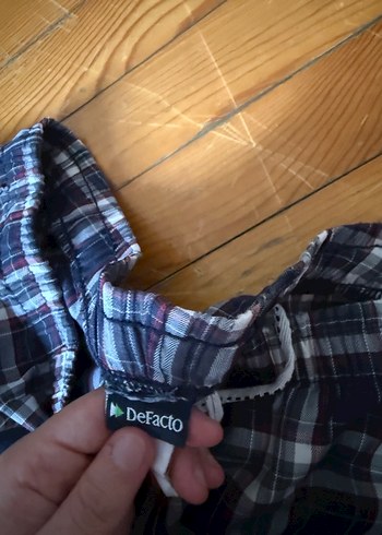 Erkek Lacivert Kareli Rahat Pijama Altı - Görsel 5