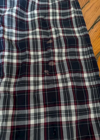 Erkek Lacivert Kareli Rahat Pijama Altı - Görsel 3