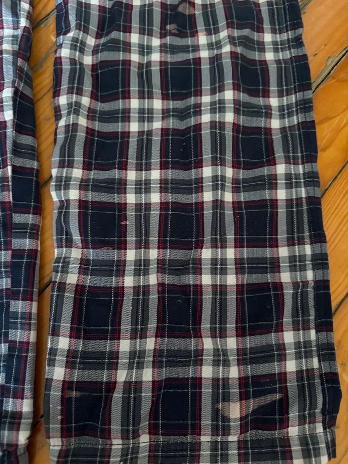 Erkek Lacivert Kareli Rahat Pijama Altı - Görsel 2