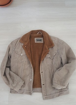 Vintage Kürklü Kadife Ceket Unisex kullanıma uygun