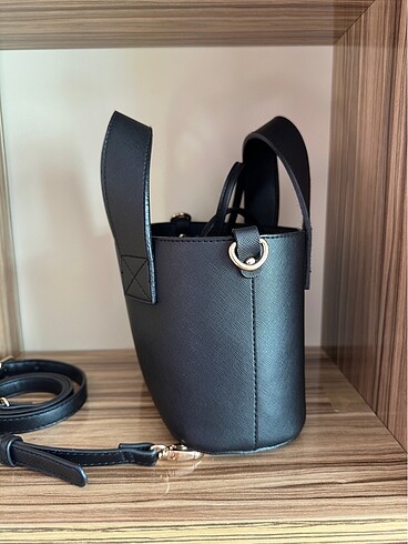  Beden siyah Renk Zara Model Mini Tote Çanta