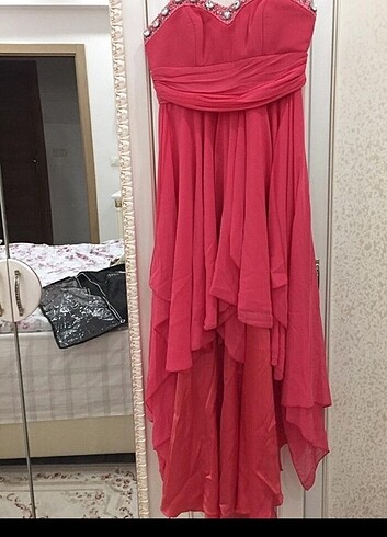 Diğer Nar çiçeği önü kısa arkası uzun abiye