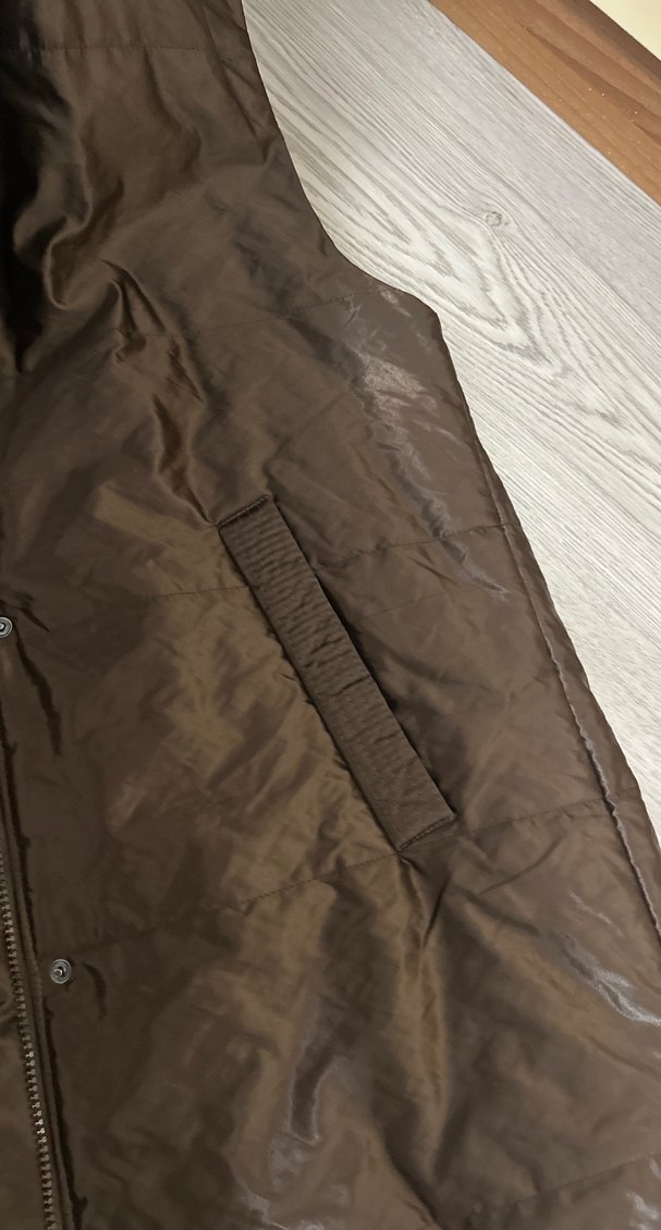 Düğmeli Kahverengi Midi Kadın Yelek - Görsel 3