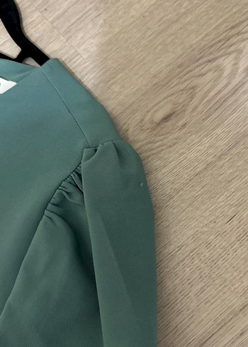 Turkuaz Kadın Salaş Midi Elbise - Görsel 3