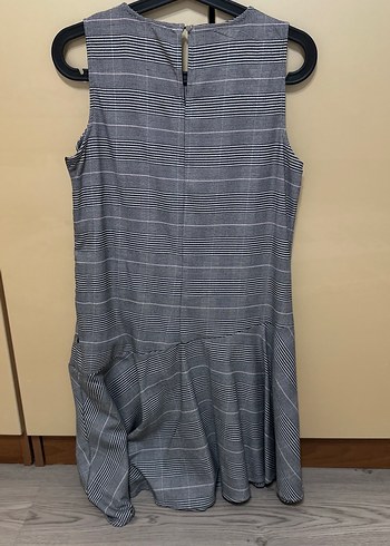 Gri Pilili Kolsuz Uzun Elbise - Görsel 4