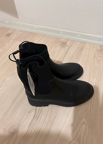 Siyah  Kadın Blok Topuklu Bot - Görsel 2