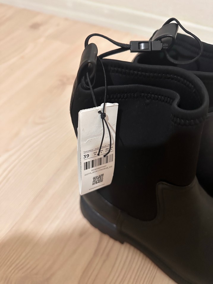 Siyah  Kadın Blok Topuklu Bot - Görsel 4