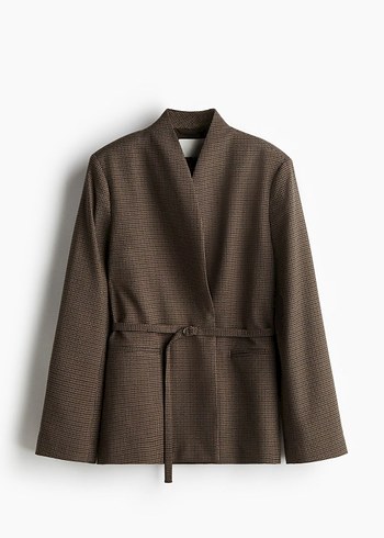 Kemerli H&M Blazer Ceket