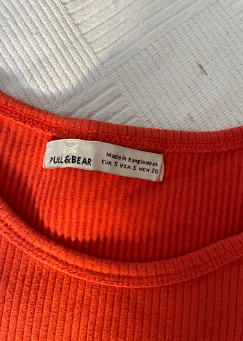 Pull and Bear Turuncu Fitilli Kolsuz Atlet