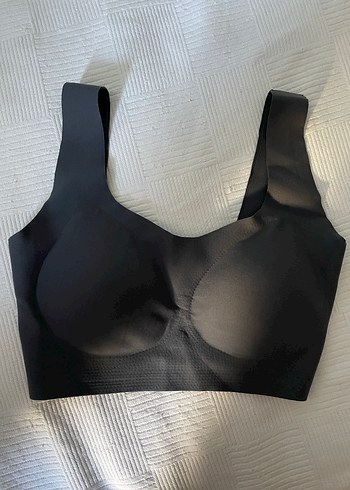 Siyah Athleisure Spor Sütyeni