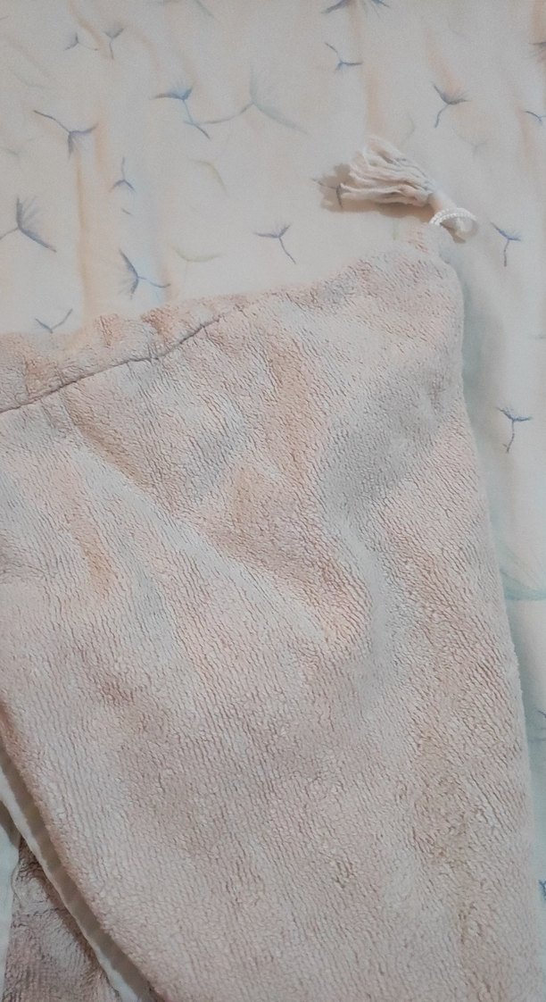 Kız Çocuk Kapüşonlu Bornoz Bej - Görsel 5