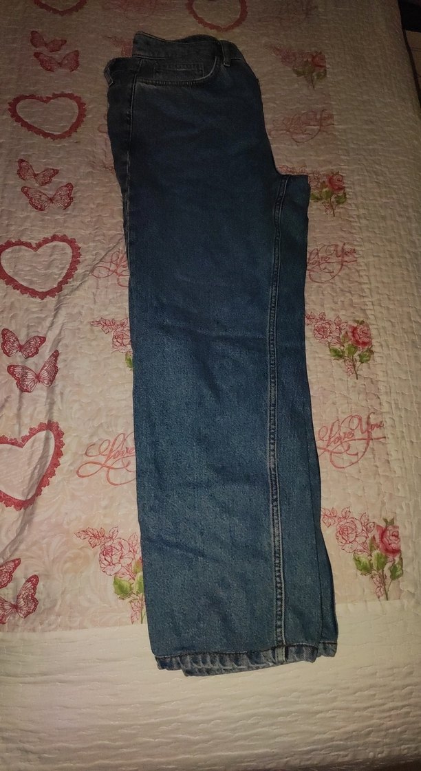 Siyah Regular Fit kot pantolon h&m  medium bedenle uyumludur - Görsel 2