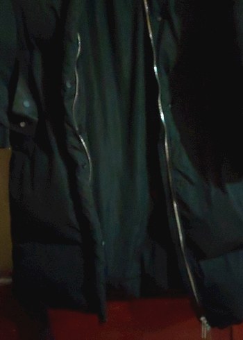 Siyah Uzun Kadın Kış Montu - Görsel 3