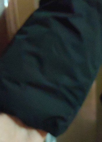 Siyah Uzun Kadın Kış Montu - Görsel 2