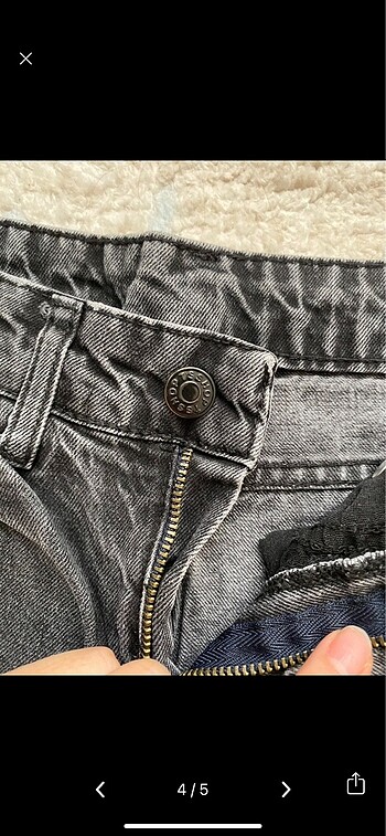 xs Beden gri Renk Topshop mom jean