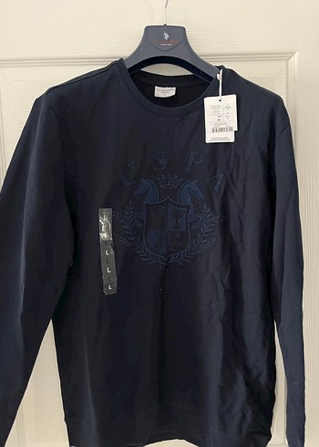 Erkek Lacivert Baskılı Uzun Kollu Sweatshirt - Görsel 3