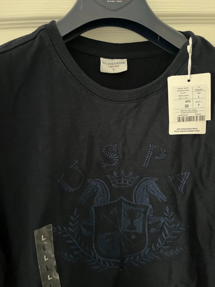 Erkek Lacivert Baskılı Uzun Kollu Sweatshirt - Görsel 2