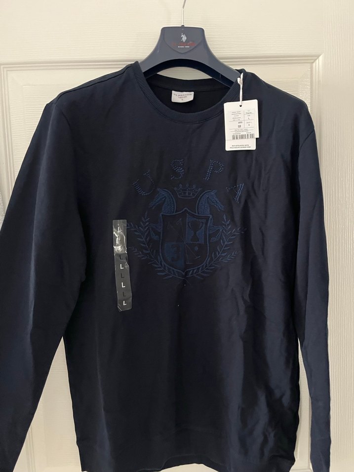 Erkek Lacivert Baskılı Uzun Kollu Sweatshirt - Görsel 3