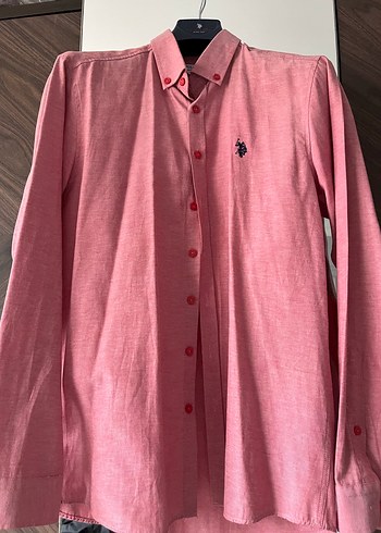 Pembe Regular Fit Keten Erkek Gömlek - Görsel 3