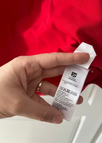 Kırmızı Kısa Kollu Polo Yaka Tişört - Görsel 4