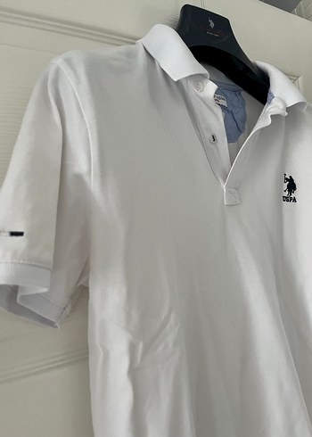 Beyaz US Polo Assn. Polo Yaka Tişört - Görsel 3