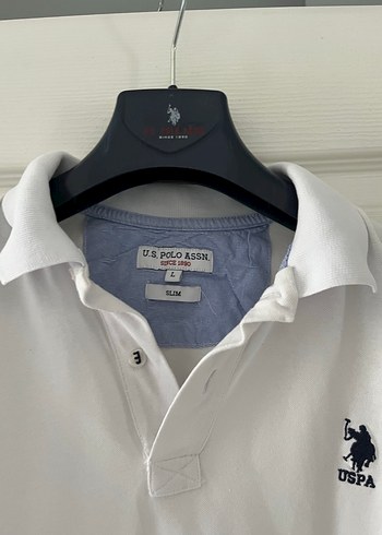 Beyaz US Polo Assn. Polo Yaka Tişört - Görsel 2