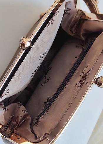 Gold omuz kol çantası - Görsel 5