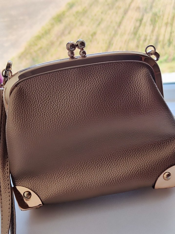 Gold omuz kol çantası - Görsel 2