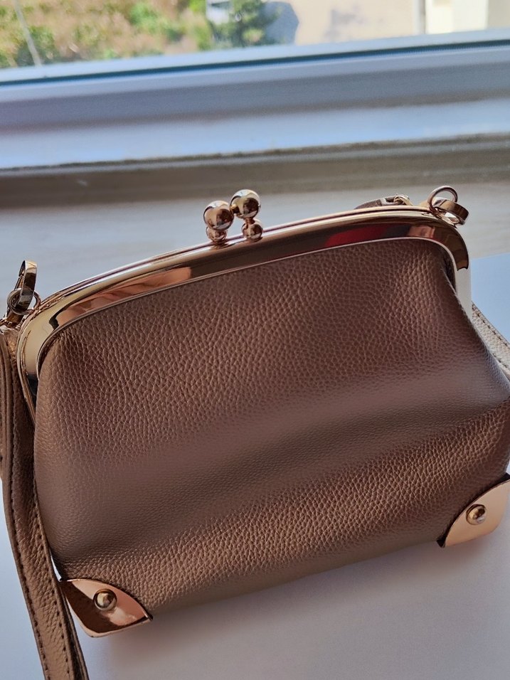 Gold omuz kol çantası - Görsel 3