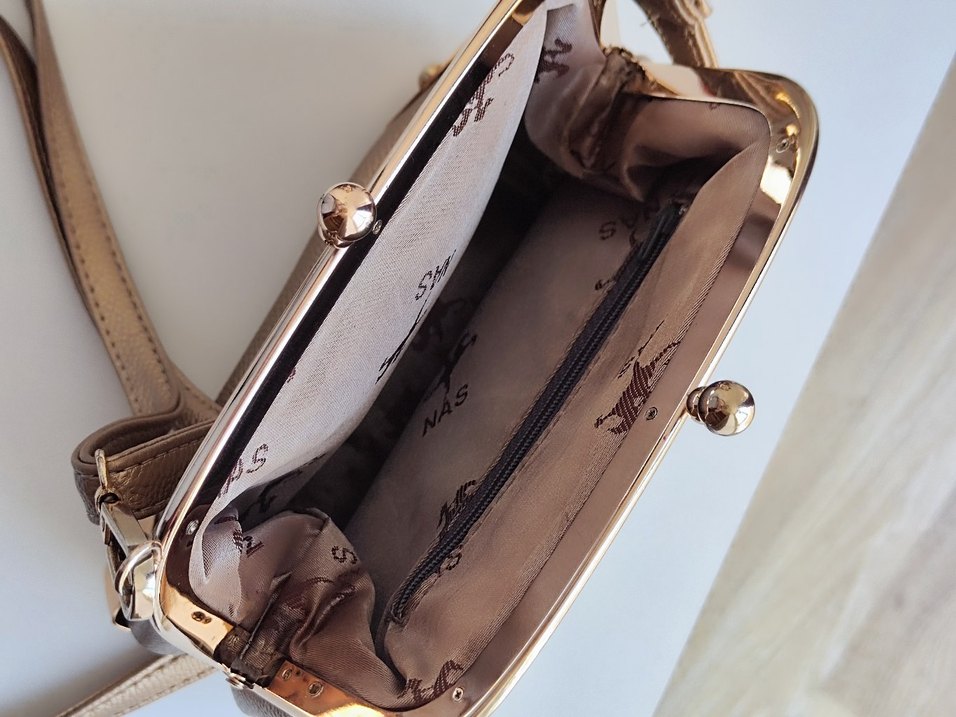 Gold omuz kol çantası - Görsel 5