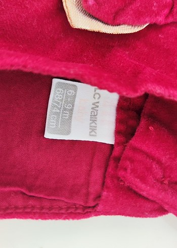 LCW bordo kadife elbise - Görsel 5