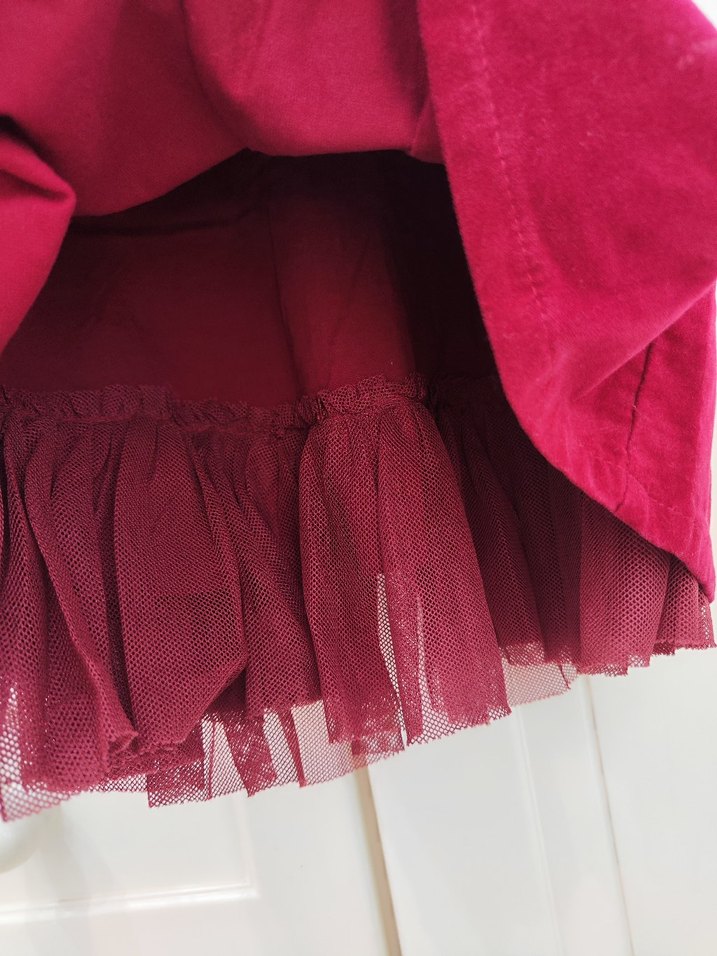 LCW bordo kadife elbise - Görsel 4