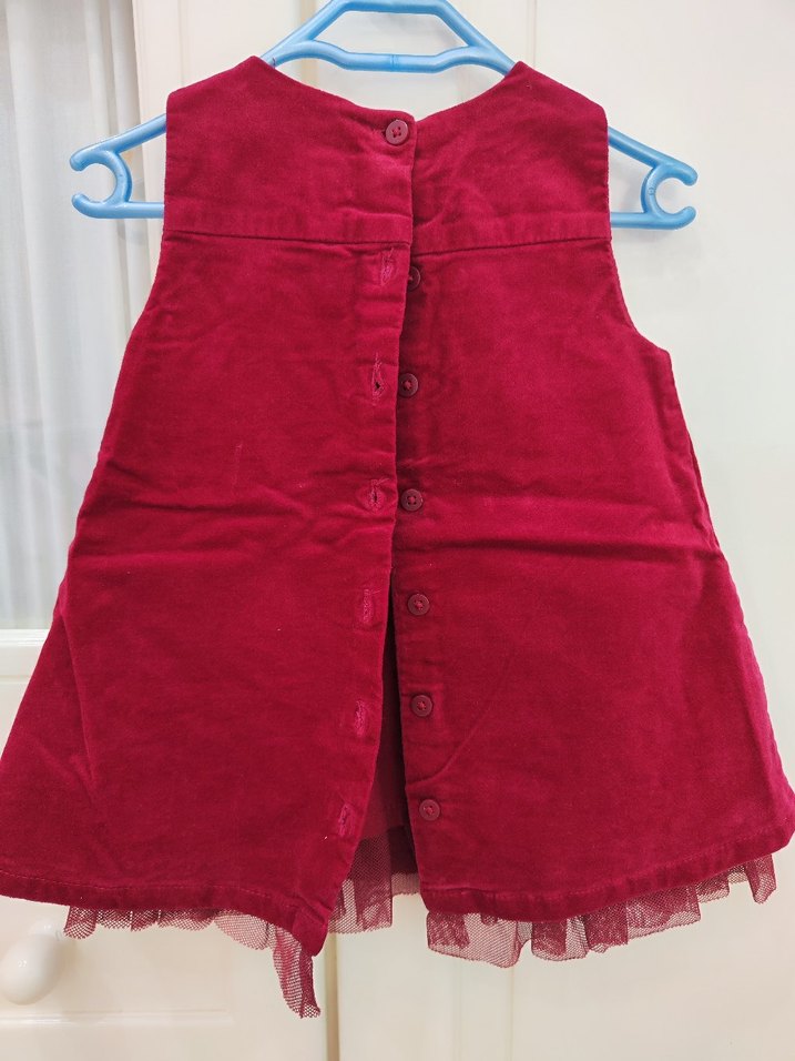 LCW bordo kadife elbise - Görsel 3