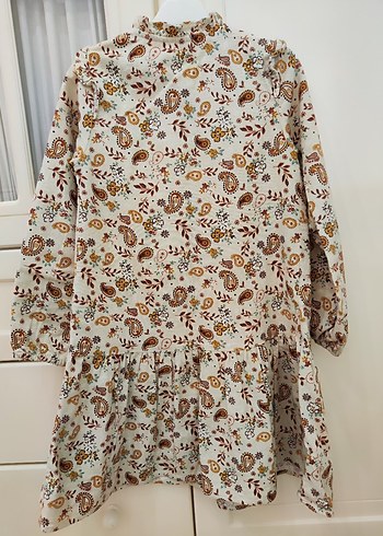 LCW Uzun Kollu Pamuk Fırfırlı Elbise - Görsel 5