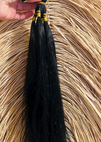 Gerçek doğal insan saçı 200 adet - Görsel 2