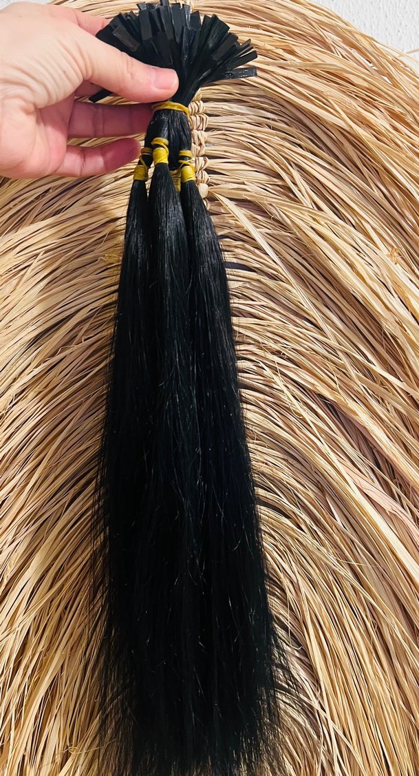 Gerçek doğal insan saçı 200 adet - Görsel 2