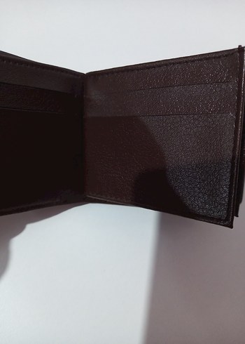 Deri Düğmeli Kahverengi Erkek Cüzdanı - Görsel 8