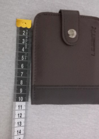 Deri Düğmeli Kahverengi Erkek Cüzdanı - Görsel 9