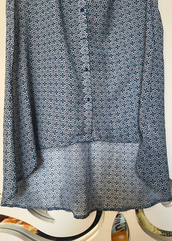 H&M mavi Desenli Bohem Hamile Bluzu