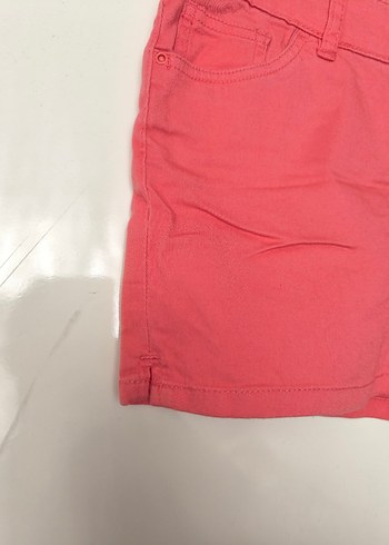 Pembe Kadın Mini Şort Pamuklu Rahat Kesim - Görsel 3