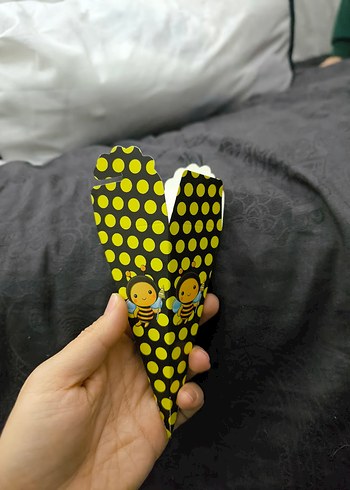 Sarı Puantiyeli Arı Desenli Lokum/Şeker Kutusu - Görsel 4