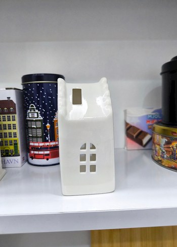 Beyaz Seramik Mumluk - Görsel 2