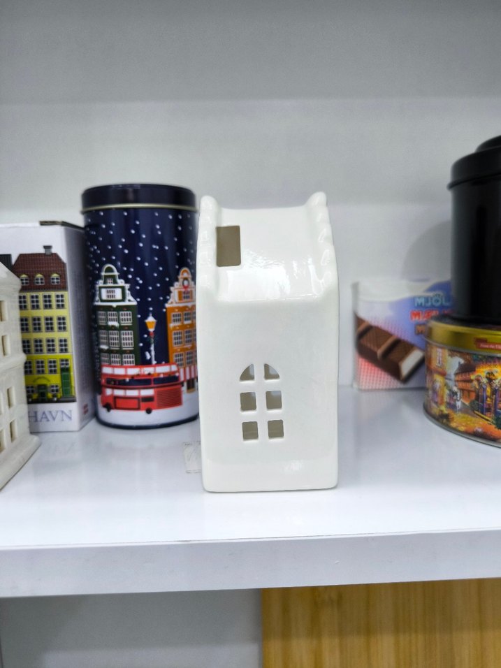 Beyaz Seramik Mumluk - Görsel 4