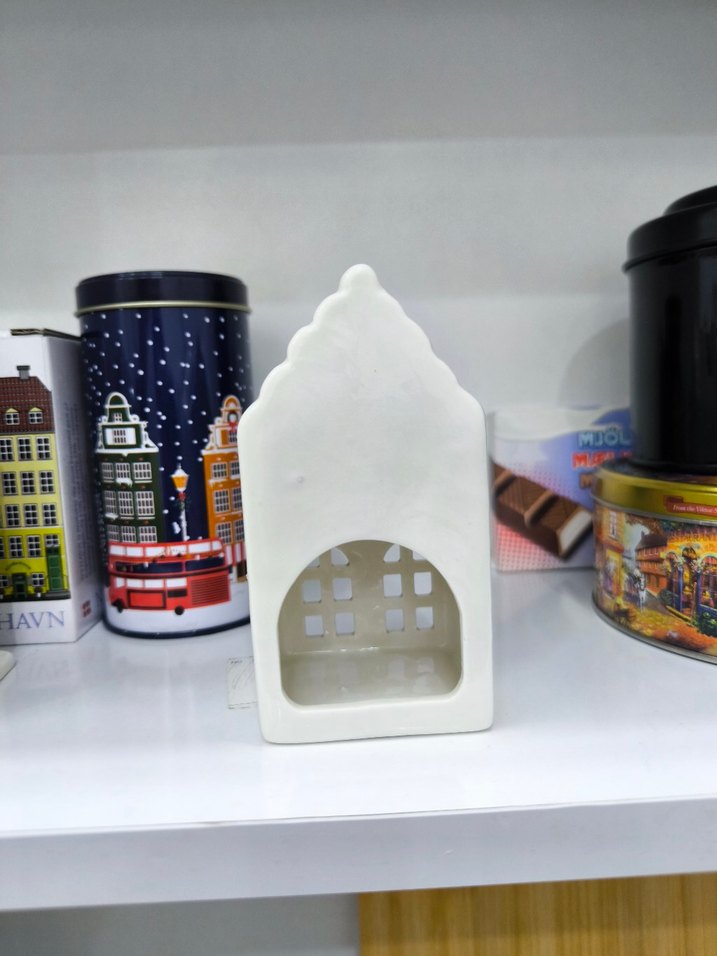 Beyaz Seramik Mumluk - Görsel 3