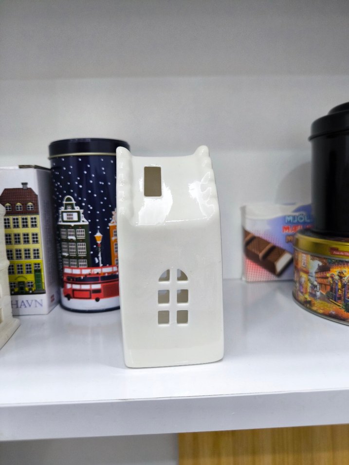 Beyaz Seramik Mumluk - Görsel 2