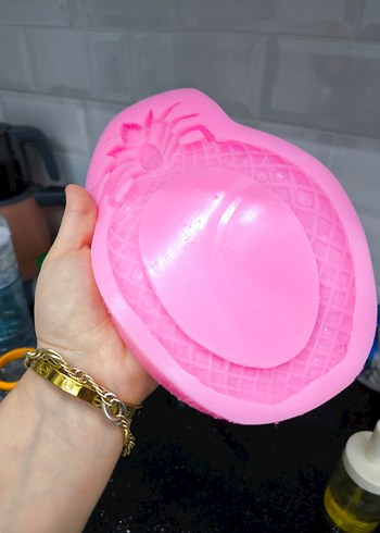 Pembe Ananas Şekilli Sunumluk - Görsel 3