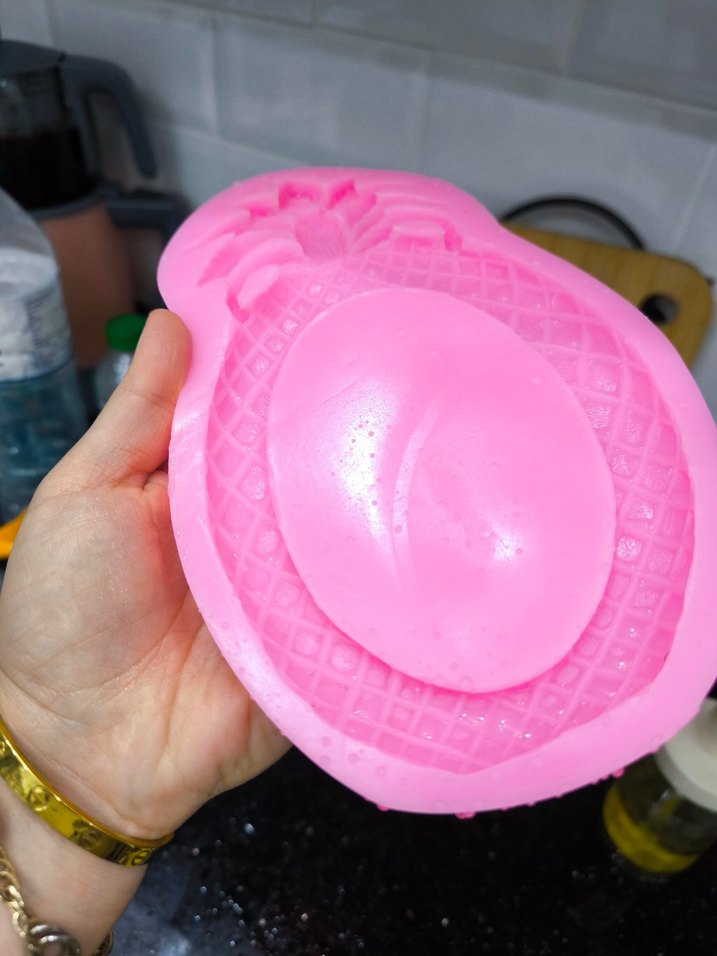 Pembe Ananas Şekilli Sunumluk - Görsel 5