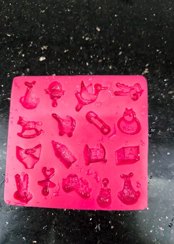 Renkli Mini Doğum Temalı Silikon Kalıp - Görsel 5
