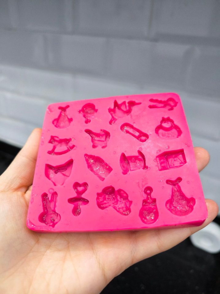Renkli Mini Doğum Temalı Silikon Kalıp - Görsel 2