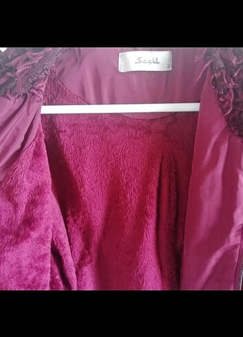 m Beden bordo Renk Seçil mont 